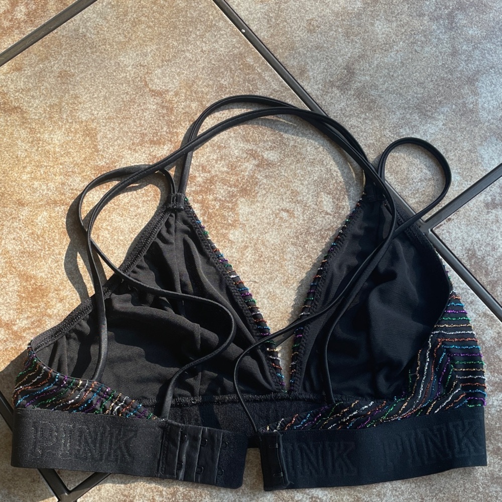 PINK Victoria's Secret Multicolor Striped Bralette - Picture 4 of 4